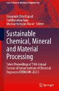 Sustainable Chemical, Mineral and Material Processing