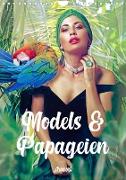 Models und Papageien - Artwork (Wandkalender 2023 DIN A4 hoch)