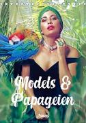 Models und Papageien - Artwork (Tischkalender 2023 DIN A5 hoch)