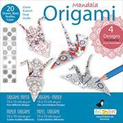 Mandala Coloring Origami. Kranich