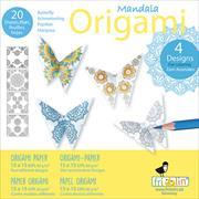 Mandala Coloring Origami. Schmetterling
