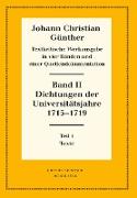 Dichtungen der Universitätsjahre 1715-1719