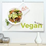 Vegan - Mmmh lecker! (Premium, hochwertiger DIN A2 Wandkalender 2023, Kunstdruck in Hochglanz)