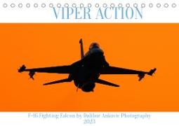 VIPER ACTION - F-16 FIGHTING FALCON (Tischkalender 2023 DIN A5 quer)