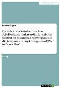 Die Arbeit der deutsch-polnischen Schulbuchkommission und ihr historischer Kontext mit besonderem Schwerpunkt auf die Rezeption der Empfehlungen von 1976 in Deutschland