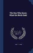 The Boy Who Knew What the Birds Said