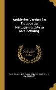 Archiv des Vereins der Freunde der Naturgeschichte in Mecklenburg