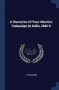 A Narrative of Four Months' Campaign in India, 1845-6