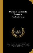 DUTIES OF MASTERS TO SERVANTS