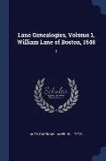 Lane Genealogies, Volume 1, William Lane of Boston, 1648: 1
