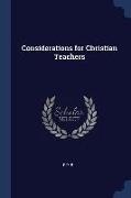 Considerations for Christian Teachers