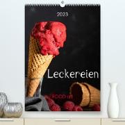 Leckereien - Food art (Premium, hochwertiger DIN A2 Wandkalender 2023, Kunstdruck in Hochglanz)