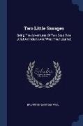 Two Little Savages: Being The Adventures Of Two Boys Who Lived As Indians And What They Learned