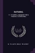 Datanal: An Interpretive Language for Online Analysis of Empirical Data