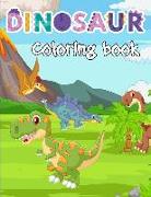 Dinosaur color book: A coloring book with prehistoric animals in scenes - For boys 3 to 10 years old (English version)