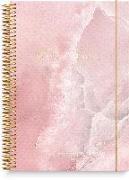 Burde Kalender 2023 Life Planner Pink Horizontal Marmor