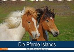 Die Pferde Islands - Ein Streifzug durch Island (Wandkalender 2023 DIN A2 quer)