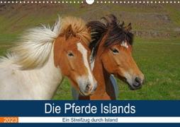Die Pferde Islands - Ein Streifzug durch Island (Wandkalender 2023 DIN A3 quer)