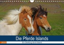 Die Pferde Islands - Ein Streifzug durch Island (Wandkalender 2023 DIN A4 quer)