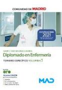 Diplomado en enfermería, grupo II de personal laboral, de la Comunidad de Madrid : temario específico