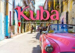 Kuba - Farbenfrohe Impressionen. (Wandkalender 2023 DIN A3 quer)