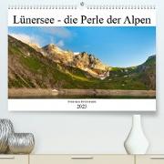 Lünersee - die blaue Perle der Alpen (Premium, hochwertiger DIN A2 Wandkalender 2023, Kunstdruck in Hochglanz)