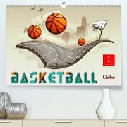 Basketball Liebe (Premium, hochwertiger DIN A2 Wandkalender 2023, Kunstdruck in Hochglanz)