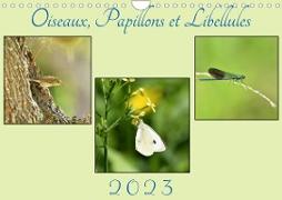 Oiseaux, Papillons et Libellules (Calendrier mural 2023 DIN A4 horizontal)