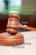 ROLE OF EQUALITY & NON-DISCRIMINATION IN ACCESS TO JUSTICE