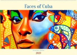 Faces of Cuba - Gesichter Kubas (Wandkalender 2023 DIN A2 quer)