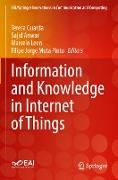 Information and Knowledge in Internet of Things