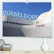 Düsseldorf in Farbe (Premium, hochwertiger DIN A2 Wandkalender 2023, Kunstdruck in Hochglanz)