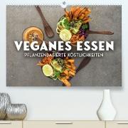 Veganer Essen - Pflanzenbasierte Köstlichkeiten (Premium, hochwertiger DIN A2 Wandkalender 2023, Kunstdruck in Hochglanz)