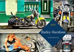 Harley-Davidson - Eine Kultmarke in Kuba (Wandkalender 2023 DIN A2 quer)