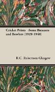 Cricket Prints -Some Batsmen and Bowlers (1920-1940)
