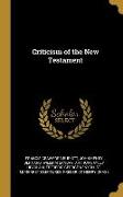 Criticism of the New Testament