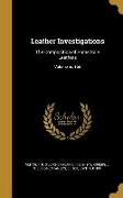 Leather Investigations: The Composition of Some Sole Leathers, Volume no.165