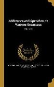 ADDRESSES & SPEECHES ON VARIOU