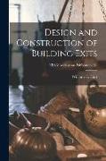 Design and Construction of Building Exits, NBS Miscellaneous Publication 151