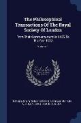 The Philosophical Transactions Of The Royal Society Of London: From Their Commencement, In 1665, To The Year 1800, Volume 1