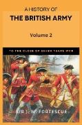 A History of the British Army, Vol. 2