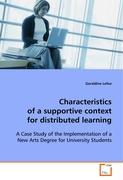 Characteristics of a supportive context for distributed learning