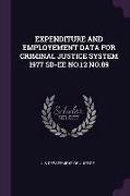 Expenditure and Employement Data for Criminal Justice System 1977 Sd-Ee No.12 No.89