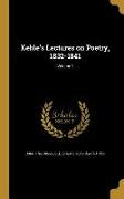 KEBLES LECTURES ON POETRY 1832