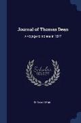 Journal of Thomas Dean: A Voyage to Indiana in 1817