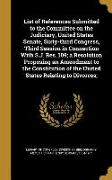 List of References Submitted to the Committee on the Judiciary, United States Senate, Sixty-third Congress, Third Session in Connection With S.J. Res