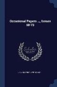 Occasional Papers ..., Issues 58-73