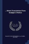 Select Translations From Scaliger's Poetics