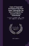 Cases of Supposed Exemption From Poor Rates, Claimed [By the Inns of Court] On the Ground of Extra-Parochiality: With a Preliminary Sketch of the