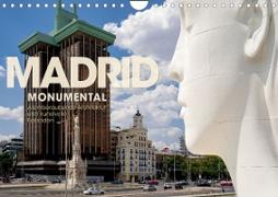 MADRID MONUMENTAL - Atemberaubende Architektur und kunstvolle Fassaden (Wandkalender 2023 DIN A4 quer)